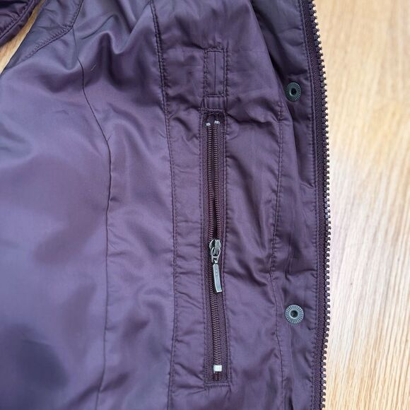 Eddie Bauer Women’s Premium Goose Down Puffer Vest Winter Cabin Cottage Brown M - Picture 9 of 16